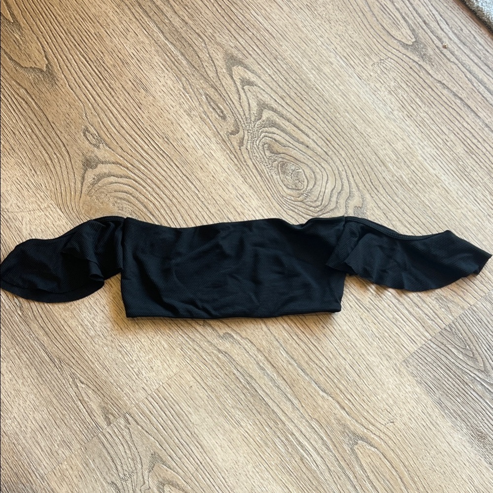 Elegant Black Off-Shoulder Women's Top
